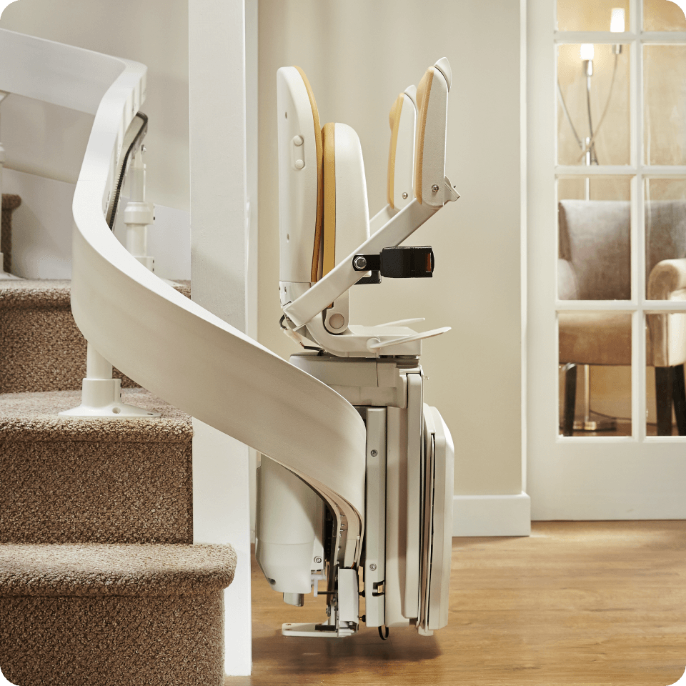 Curved stairlift