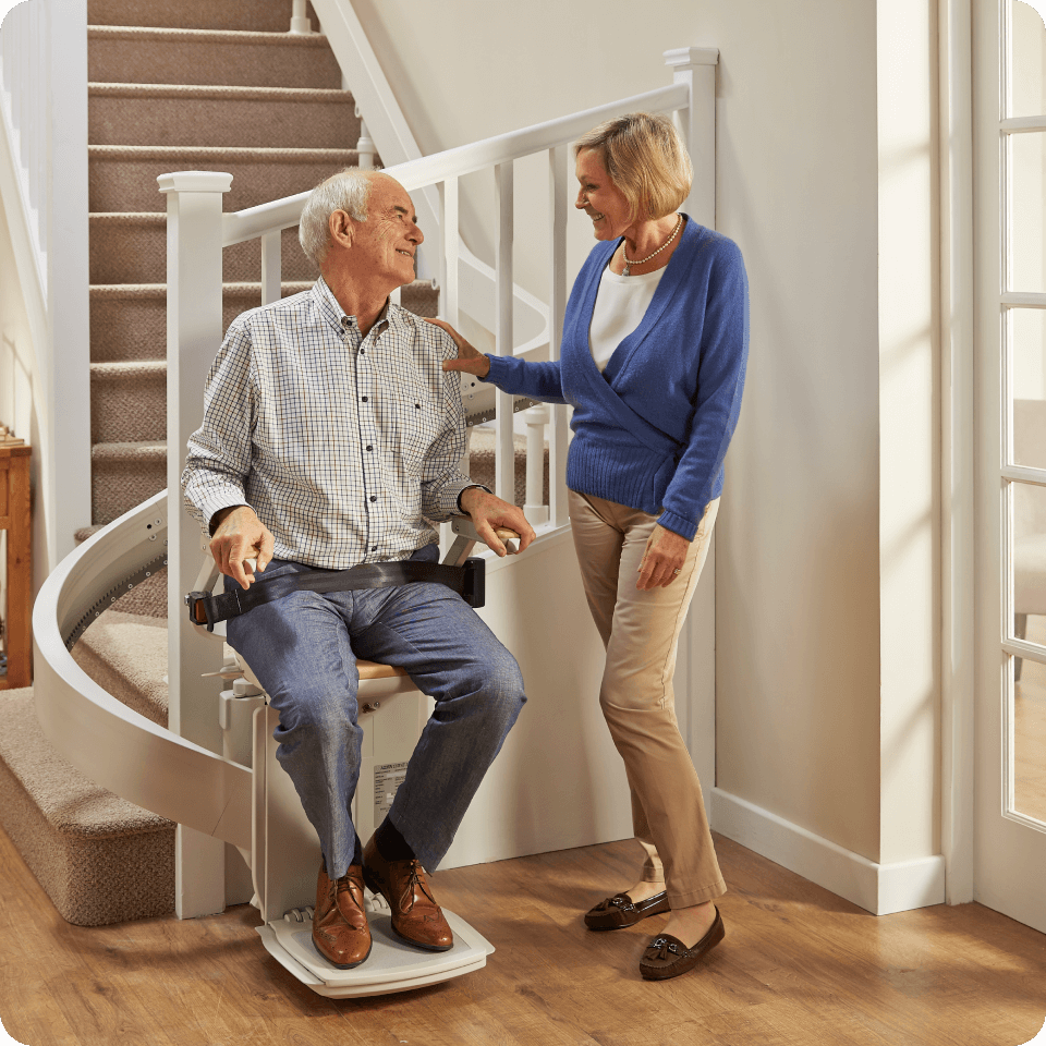 Curved stairlift