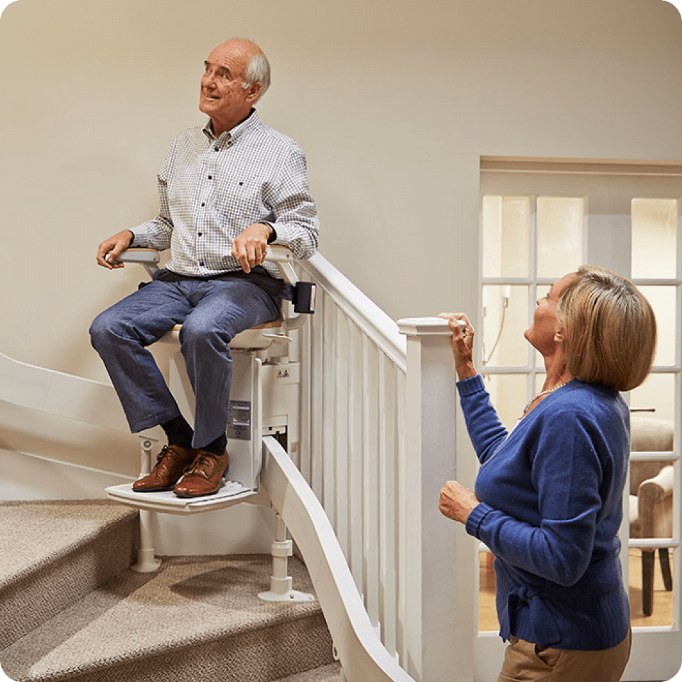 Curved stairlift